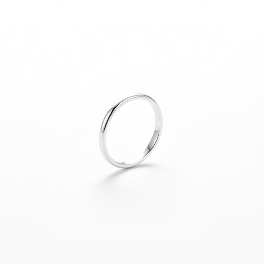 Bague minimaliste en argent sterling