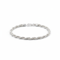Bracelet torsadé en argent sterling